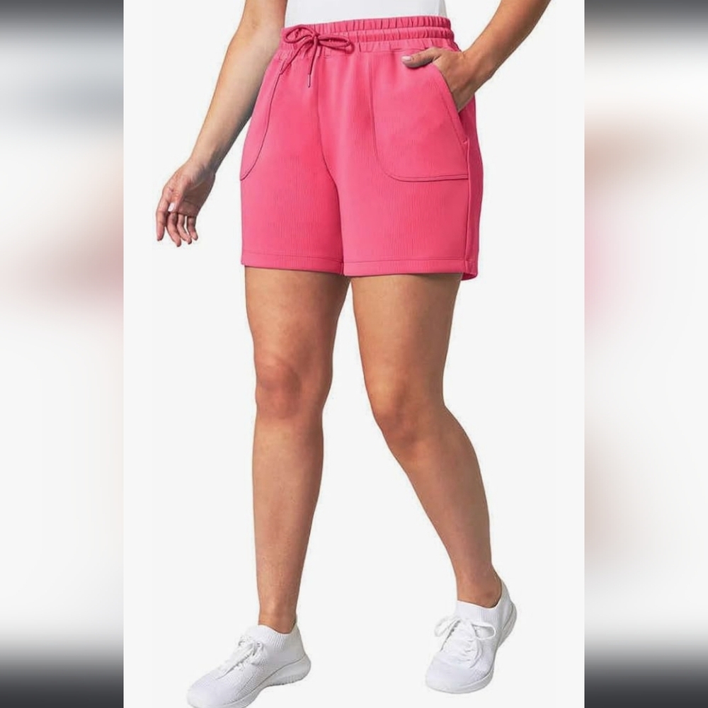 Mondetta Womens Midweight Ribbed Scuba Short - Picture 4 of 10